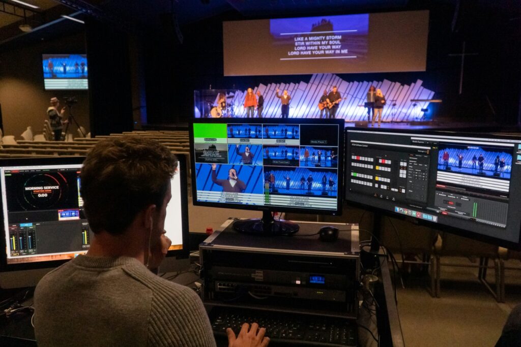 Live multi-camera video production and editing